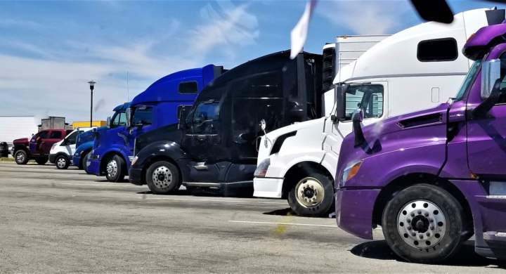 a fleet of trucks