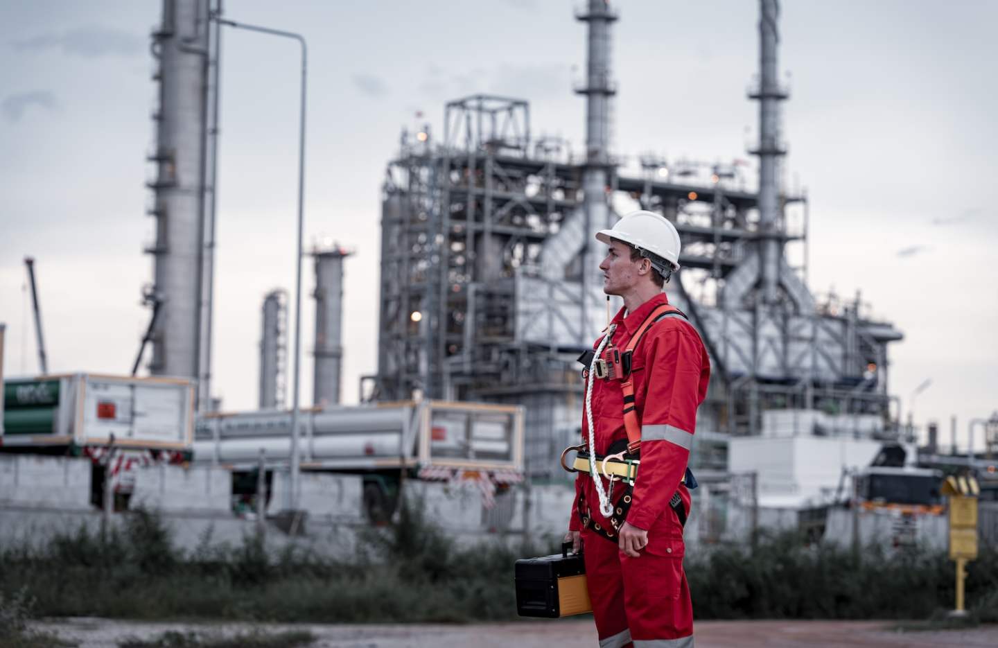 engineer-survey-team-wear-uniform-and-helmet-stand